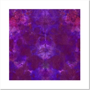 Purple Nebula DyeBlot Posters and Art